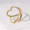 Irregular Open Ring in Steel Colour product photo 3 | Glossy.pk Pakistan