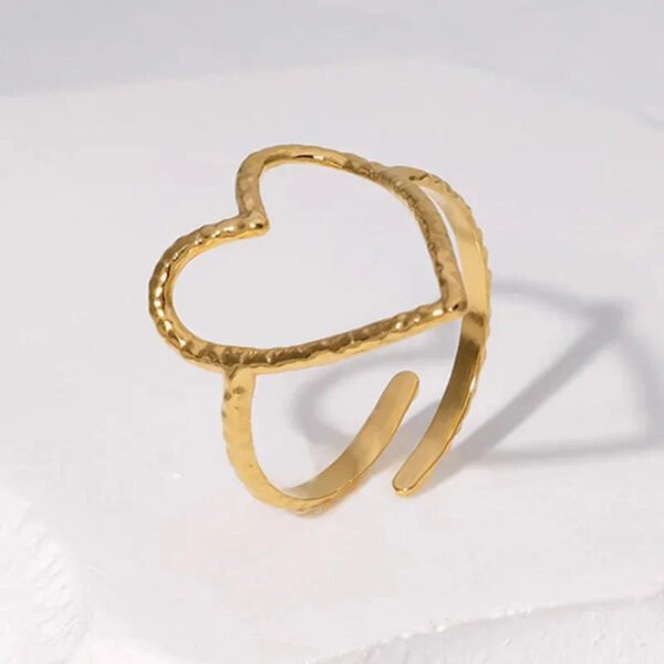 Irregular Open Ring in Steel Colour product photo 3 | Glossy.pk Pakistan