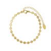Embossed Pendant Necklace and Bracelet Set ✨ Non-Fading Clavicle Chain for Women anti-tarnish jewellery from Glossy.pk, Lahore