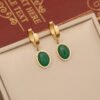 Green-Stone Necklace Set — Gold Colour product photo 4 | Glossy.pk Pakistan