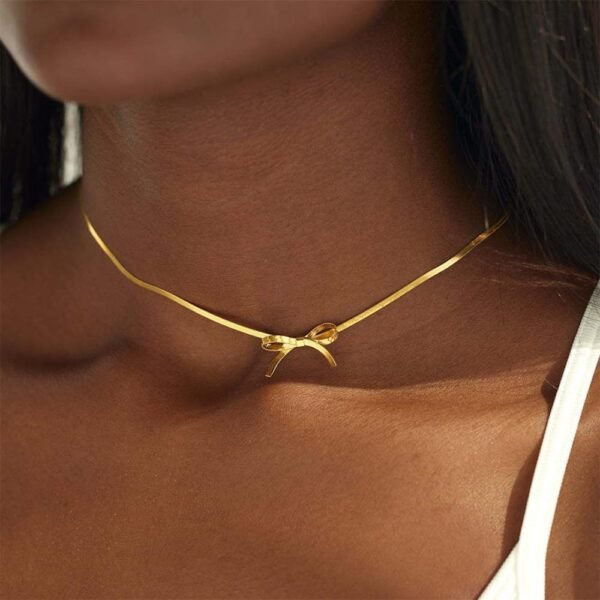 18k Gold High-quality Gold Snake Bone Chain Anklet Women’s Ins Cold Wind Simple Forest anti-tarnish jewellery from Glossy.pk, Lahore