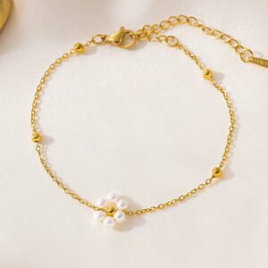 Floral Beaded Necklace & Earring Set product photo 4 | Glossy.pk Pakistan
