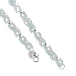 Zhongyi Amazon cross-border jewelry hot sale European and American fashion 18K gold men's bracelets foreign trade silver bracelet wholesale Glossy.pk