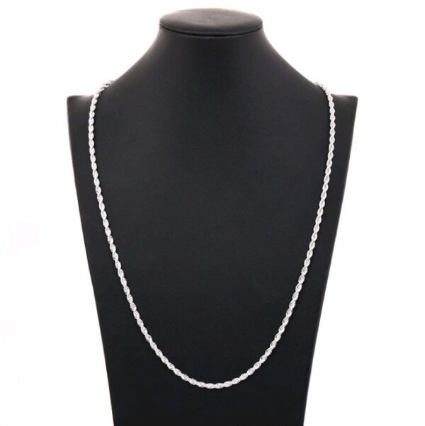 Twist rope chain — 2mm, multiple lengths — jewellery from Glossy.pk, Pakistan