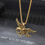 Cross-border hot sale creative eagle necklace alloy made classic logo pendant European and American retro men's and women's ornaments