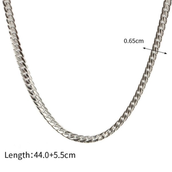 Chain Titanium steel necklace female niche design high-end 18k gold Internet celebrity with hip-hop style jewelry anti-tarnish jewellery from Glossy.pk, Lahore