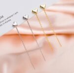 Love Stud Earrings Female Niche High-end Sense Ear Piercing Peach Heart Small Earrings Hypoallergenic