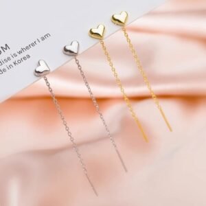Peach Heart Love Stud Earrings
