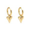 Double layer love butterfly pendant stud earrings stainless steel plated 18K gold plating versatile gradient earrings 21 anti-tarnish jewellery from Glossy.pk, Lahore