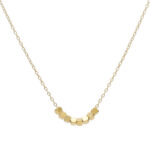 2024 new Bafang Laicai crushed silver small sugar cube titanium steel necklace bracelet anklet set high-quality clavicle chain Glossy.pk