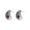 Small golden bean earrings are simple metallic earrings anti-tarnish jewellery from Glossy.pk, Lahore
