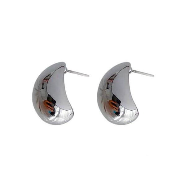Small golden bean earrings are simple metallic earrings anti-tarnish jewellery from Glossy.pk, Lahore