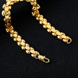 Men's gold‑coloured bracelet — details required