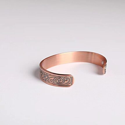 European and American Amazon New Viking Magnetic Ancient Red Copper Bracelet Cross-border TEMU Popular Open Magnet Bracelet