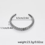 Retro simple wind dragon scale pattern scale opening adjustable bracelet cross-border new male domineering fashion personality bracelet