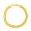 Jewelry wish new 18K gold-plated bracelet  explosive 6MM men’s foxtail bracelet anti-tarnish jewellery from Glossy.pk, Lahore