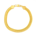 European and American cross-border jewelry wish new 18K gold-plated bracelet AliExpress explosive 6MM men's foxtail bracelet