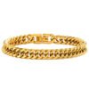 Domineering titanium steel jewelry buckle bracelet simple stainless steel style Cuban chain bracelet spot anti-tarnish jewellery from Glossy.pk, Lahore