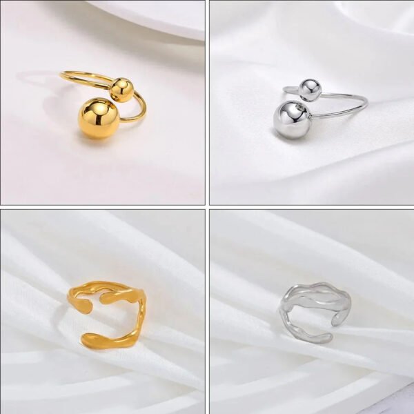 Irregular Open Ring in Steel Colour — jewellery from Glossy.pk, Pakistan