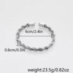 TEMU New Design Woven Double Layer Bamboo Men's Bracelet Personality Vintage Open Bracelet Men's Casual Party Gifts