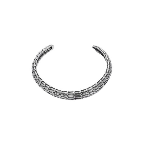 Retro Simple Wind Dragon Scale Pattern Scale Opening Adjustable Bracelet anti-tarnish jewellery from Glossy.pk, Lahore