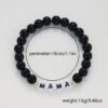 Black Bead Bracelet — Matte or Glossy product photo 4 | Glossy.pk Pakistan