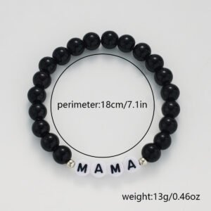 Black Bead Bracelet — Matte or Glossy product photo 4 | Glossy.pk Pakistan