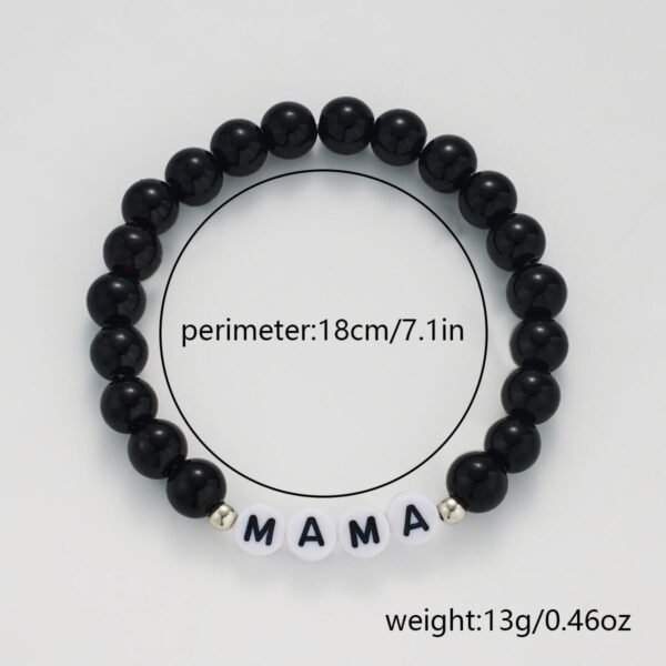 Black Bead Bracelet — Matte or Glossy product photo 4 | Glossy.pk Pakistan