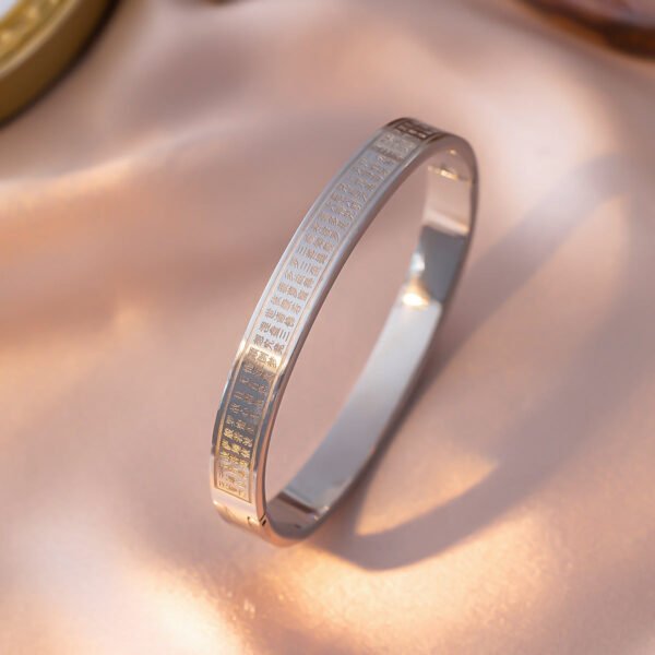 8mm Bracelet in Gold & Steel Colours with Symbol Buckle product photo 3 | Glossy.pk Pakistan