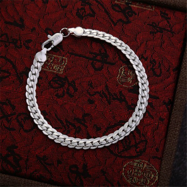 Twisted silver-plated bracelet foreign trade fashion jewelry anti-tarnish jewellery from Glossy.pk, Lahore