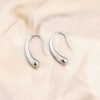 Water-Drop Hook Earrings — Gold & Steel Tone product photo 3 | Glossy.pk Pakistan