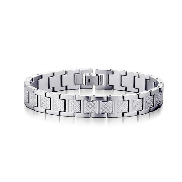Stainless Steel Black Bracelet — 18K Gold Detail product photo 4 | Glossy.pk Pakistan