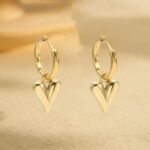 European and American cross-border earrings wholesale love butterfly letter earrings stainless steel light luxury exaggerated sense of luxury does not fade 18 Glossy.pk