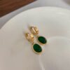Blade chain retro emerald temperament versatile niche fashion clavicle chain luxury necklace light anti-tarnish jewellery from Glossy.pk, Lahore