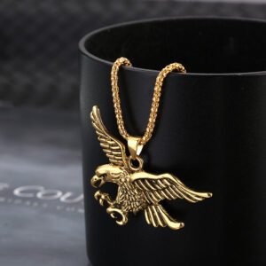 Retro Eagle Pendant Necklace product photo 2 | Glossy.pk Pakistan