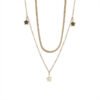 Pentagram shell necklace bracelet women’s light luxury sense of luxury ins niche design simple double clavicle chain bracelet anti-tarnish jewellery from Glossy.pk, Lahore