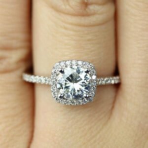 White-Gold Finish Ring — Sizes 5–11