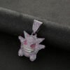 Elf cartoon funny necklace micro inlaid purple zircon pendant factory anti-tarnish jewellery from Glossy.pk, Lahore