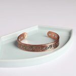 European and American Amazon New Viking Magnetic Ancient Red Copper Bracelet Cross-border TEMU Popular Open Magnet Bracelet