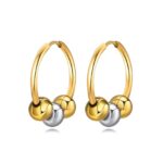French retro earrings high-end non-fading titanium steel haoshi earrings women's personality European and American earrings jewelry wholesale Glossy.pk