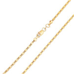European and American hot sale temu new 18K gold plated necklace 2MM flat chain chain 925 silver pendant with chain wholesale Glossy.pk