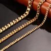 Style wear with punk hip-hop stainless steel bracelet, six-sided grinding Cuban chain, simple titanium steel bracelet anti-tarnish jewellery from Glossy.pk, Lahore