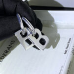 European and American cross-border earrings wholesale love butterfly letter earrings stainless steel light luxury exaggerated sense of luxury does not fade 18 Glossy.pk