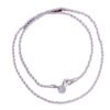 Trend jewelry twist necklace silver-plated 2MM flash twist rope necklace twist chain anti-tarnish jewellery from Glossy.pk, Lahore