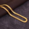 Bone Chain Men’s Fashion Jewelry 18K Gold Necklace 6MM Flat anti-tarnish jewellery from Glossy.pk, Lahore
