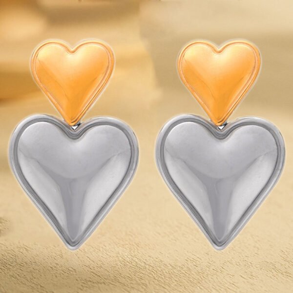Love butterfly letter earrings stainless steel light luxury exaggerated sense of luxury anti-tarnish jewellery from Glossy.pk, Lahore