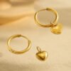 Love butterfly letter earrings stainless steel light luxury exaggerated sense of luxury anti-tarnish jewellery from Glossy.pk, Lahore