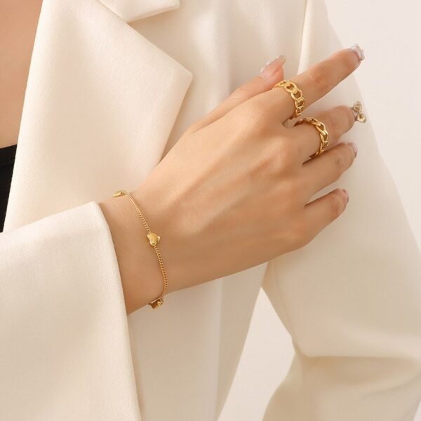 Heart-accented Necklace & Bracelet Set product photo 3 | Glossy.pk Pakistan