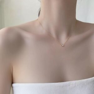 Single Stone Pendant Necklace — Delicate product photo 2 | Glossy.pk Pakistan
