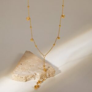 Long Tassel Bead Chain Necklace product photo 4 | Glossy.pk Pakistan